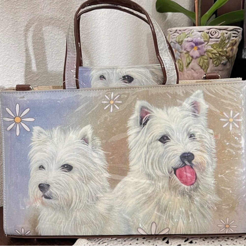 West Highland White Terrier Handbag Purse 11x7x4